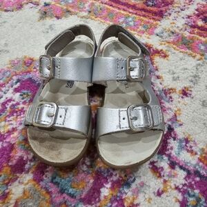 Merrell Kids Toddler Sandals Velcro Silver 6.5M Girls Boys